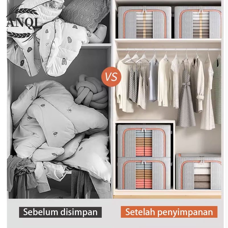 ANQI 1888 Kotak Penyimpanan Serbaguna / Storage Box Rak Serbaguna / Kotak Organizer Tempat Penyimpanan baju dan mainan VS-139