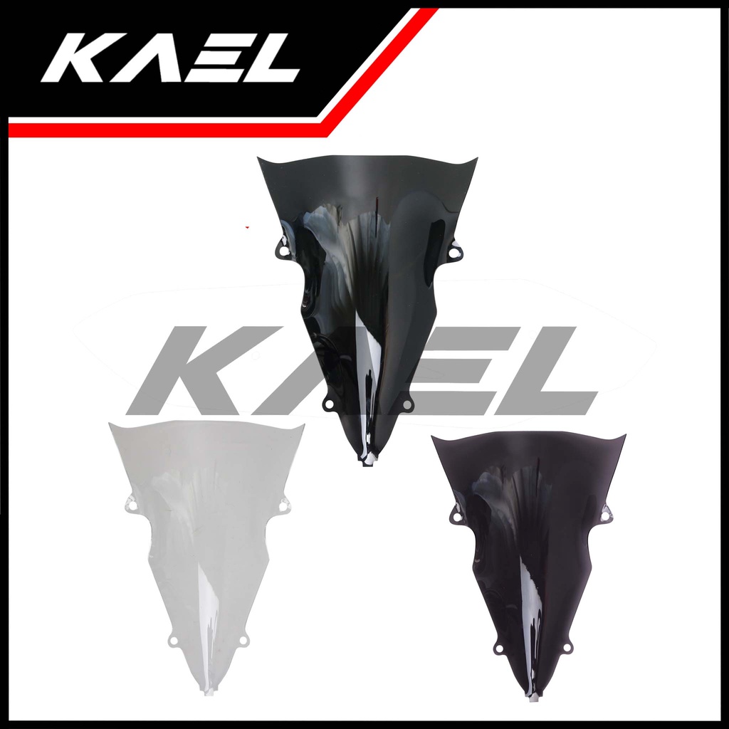 Visor CBR 150R K45G Facelift 2016 2017 2018 Windshield Winsil Winshild Wind Shield Sil Shild CBR150R 150 R Hitam Bening Ribben Riben Smoke