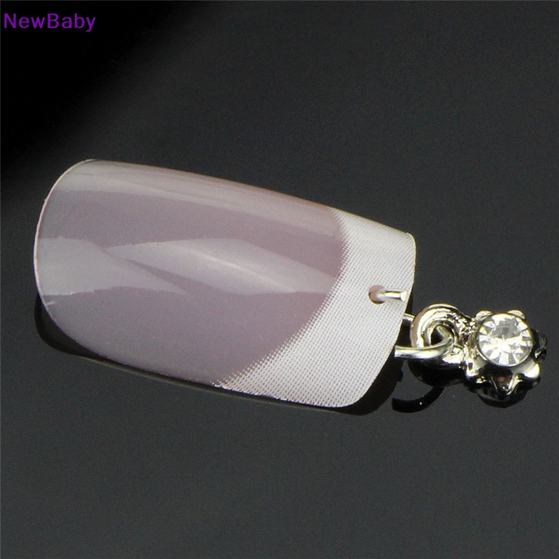 Newbaby 13PCS /Set Perak Disepuh Paku Liontin Kristal Berlian Imitasi Wanita Perhiasan Dekorasi ID