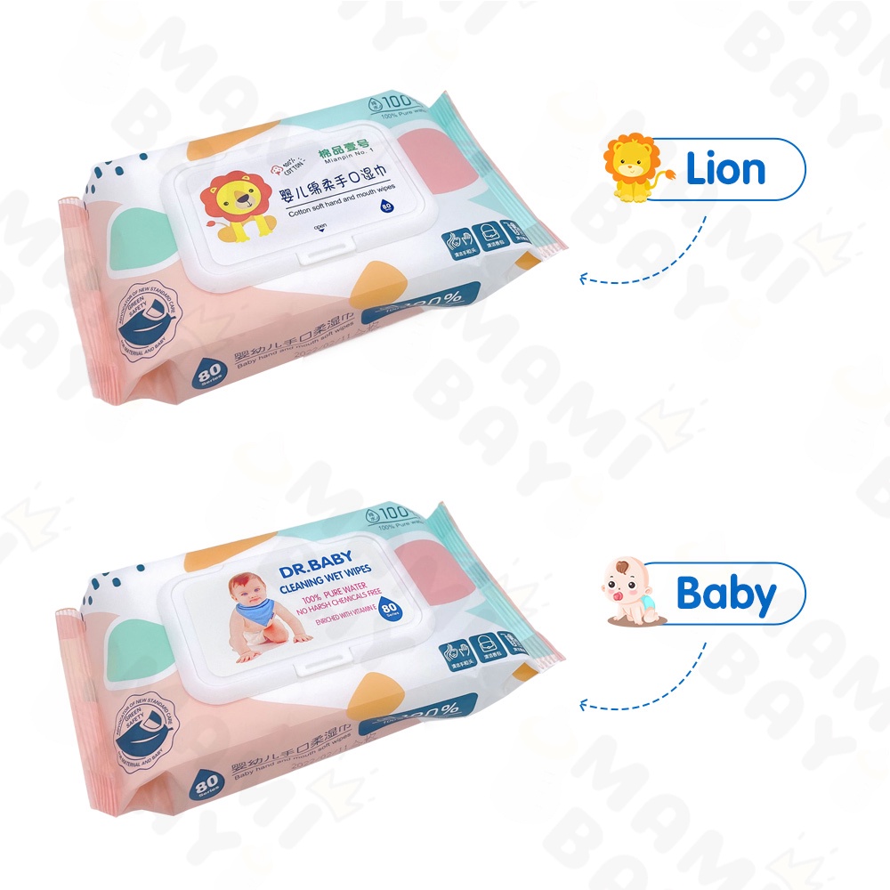 Mamibayi tissue tisu basah bayi baby wipes 80pcs/1pack