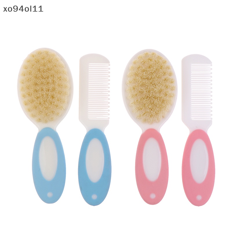 Xo 2pcs /set Portable Lembut Baru Lahir Sikat Rambut Bayi Anak Sisir Anak Sikat Rambut OL