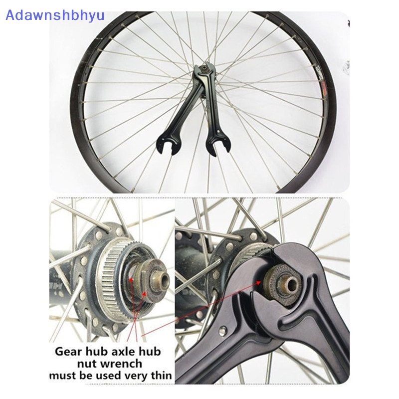 Adhyu 13 /15mm+14 /16mm Cycle Bike Bicycle Steel Bike Cycle Head Open End As Hub Cone Wrench Spanner Alat Perbaikan Sepeda ID