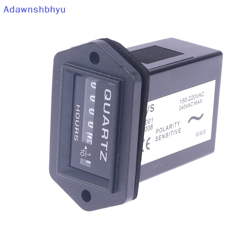 Adhyu 1PC 6digit 220V AC Hour Meter Penghitung Waktu Tersegel Lengkap 12v-36v dc ID