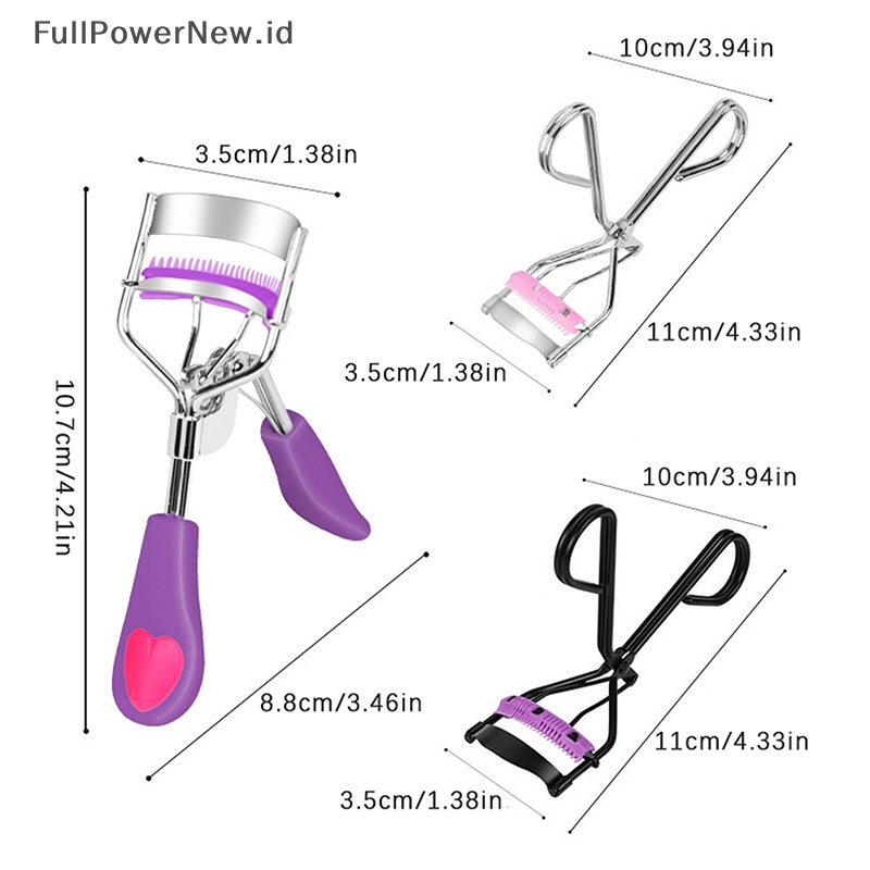 Power 1PCS Lady Profesional Penjepit Bulu Mata Dengan Sisir Tweezer Curling Clip ID