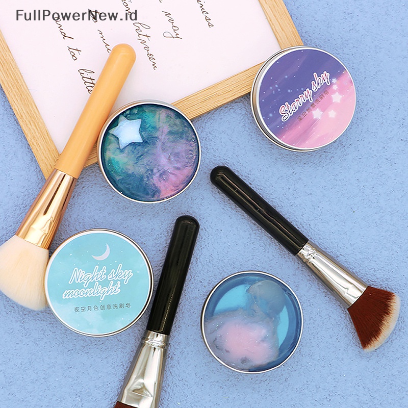 Power Moon Silicone Makeup Brush Cleaner Sabun Pad Washing Scrubber Board Cleaner Mangkok ID