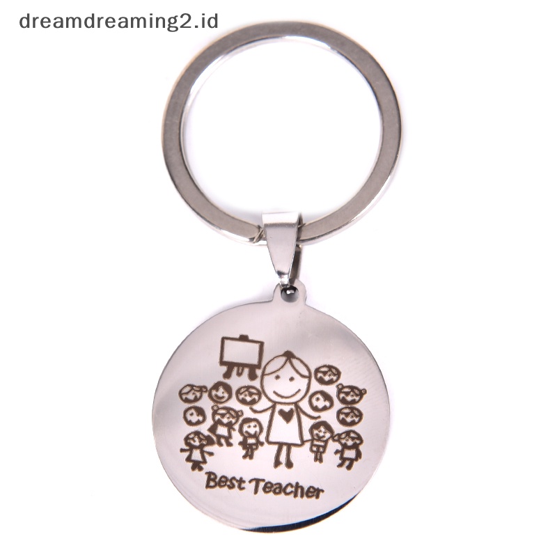 (drea) Gantungan Kunci Grafir Thanks for Teacher Keychain Custom Nama Hadiah Untuk Guru New //
