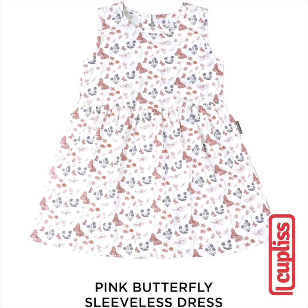 Pink Butterfly Palmerhaus Dress Sleeveless Dress Anak