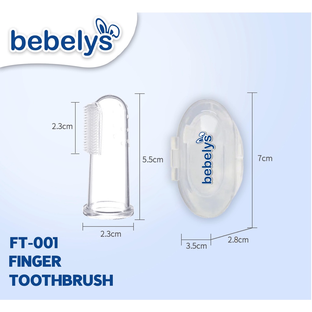 BEBELYS FINGER TOOTHBRUSH SIKAT LIDAH DAN GIGI BAYI ORAL CARE