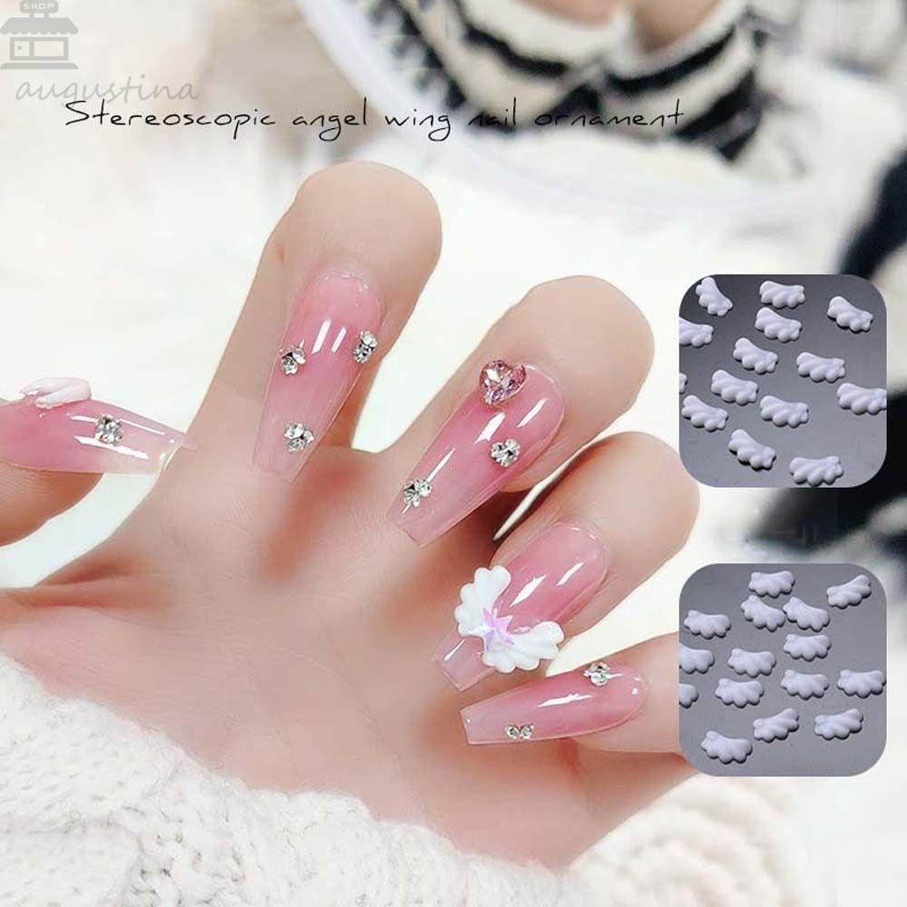 Agustina Bulan Hiasan Kuku Wanita Fashion Nail Charms Nail Art Perhiasan Jepang Nail Art Manicure Aksesoris