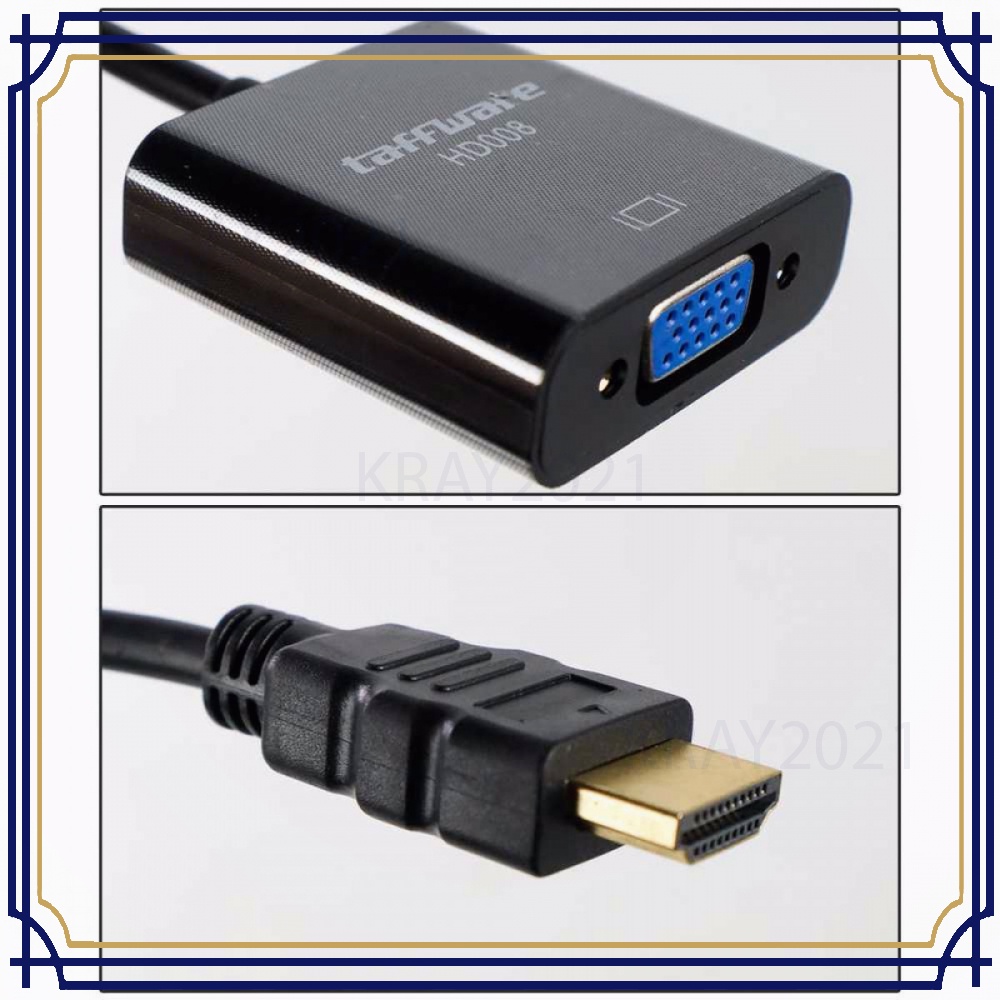 Taffware Kabel Adapter HDMI ke VGA Female HD581