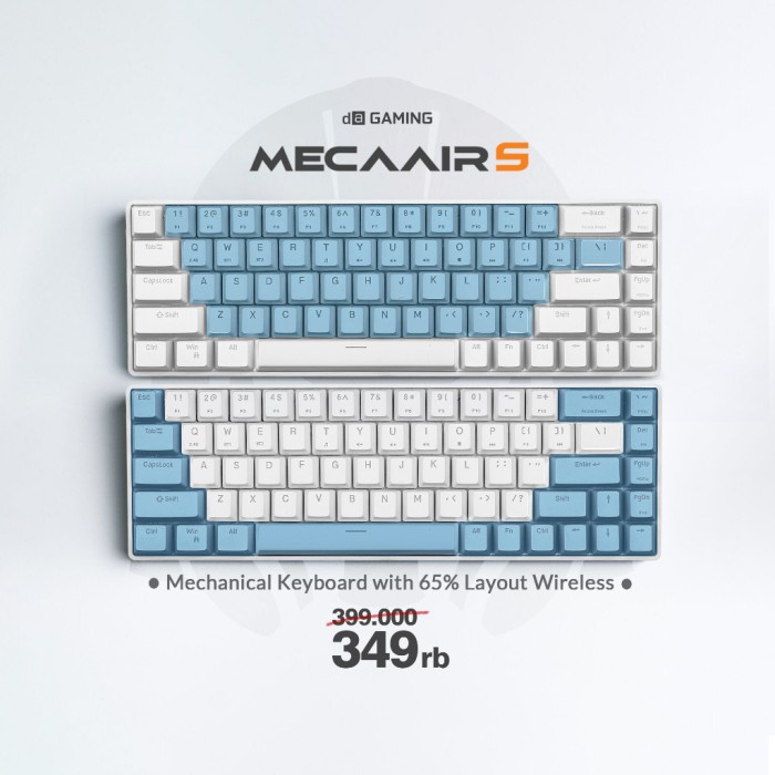 NEW COLOUR Digital Alliance Keyboard Gaming Wireless Meca AIR S