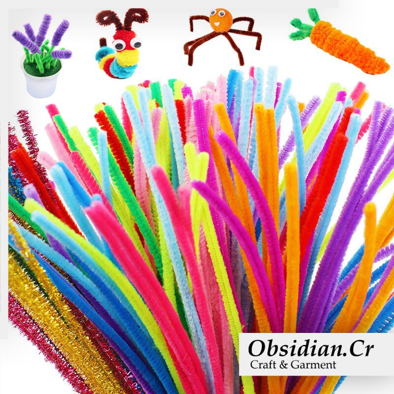 Pipe Cleaner Bahan Buket Bunga | Kawat Bulu Mercy Mainan Edukatif Kerajianan DIY