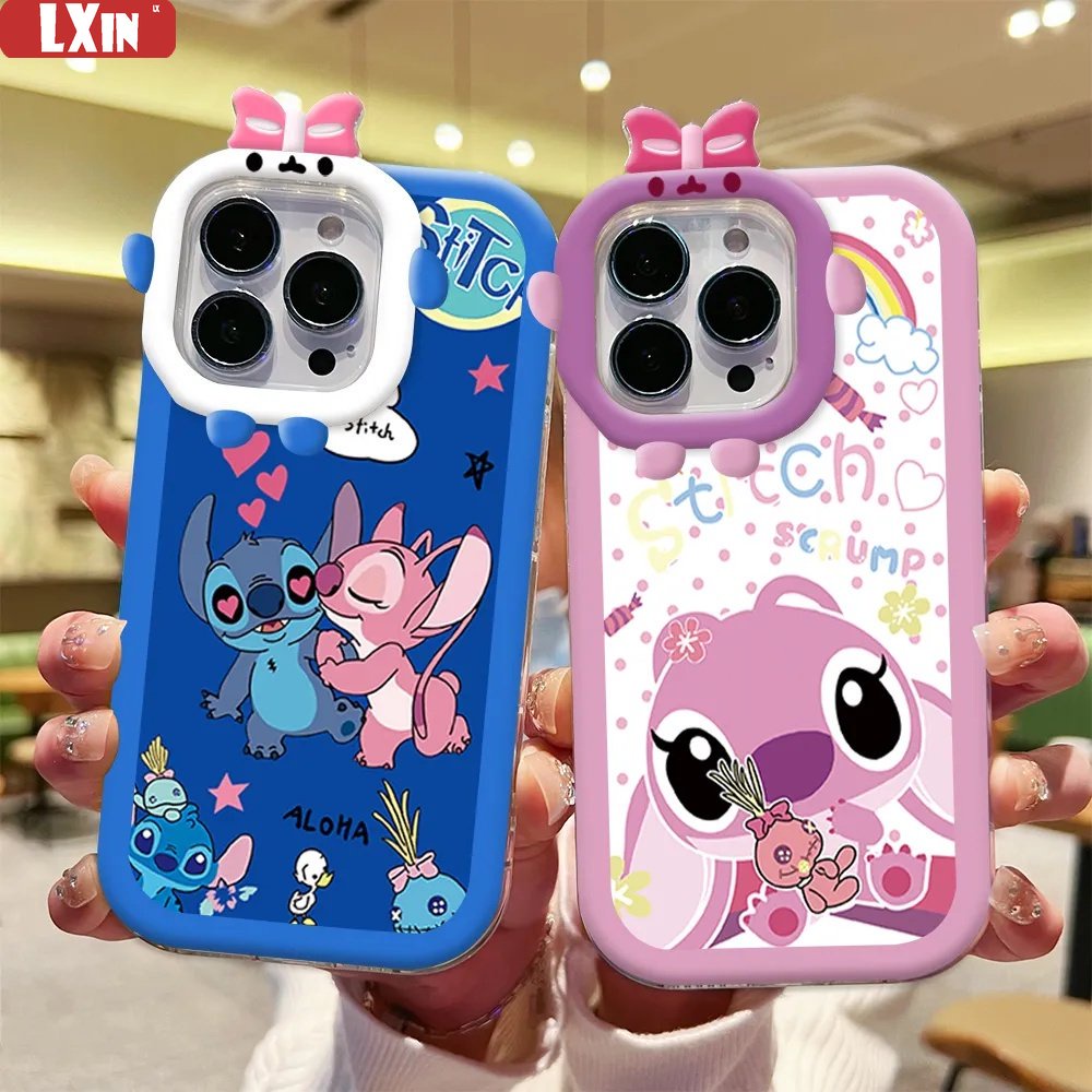 Case Kartun OPPO A17 A17K A57 2022 A16 A16K A78 A15 A54 A53 A12 A5S F11 A3S A31 A52 A92 A94 A93 A37 F9 A1K Reno 5a76 A96 A36 Malaikat Lucu Dan Jahitan Soft Silicone Case Cover