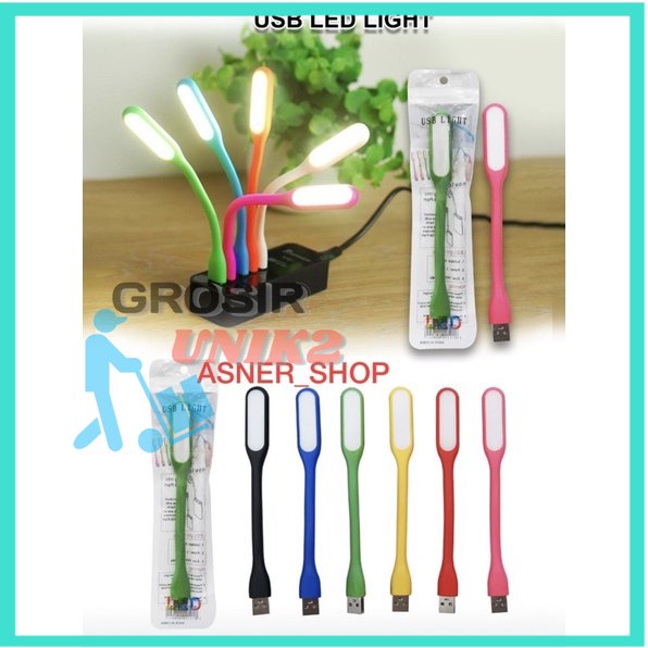 Lampu Sikat USB LED Stick Light Powerbank Warna Warni Bonus Packing GROSIR UNIK