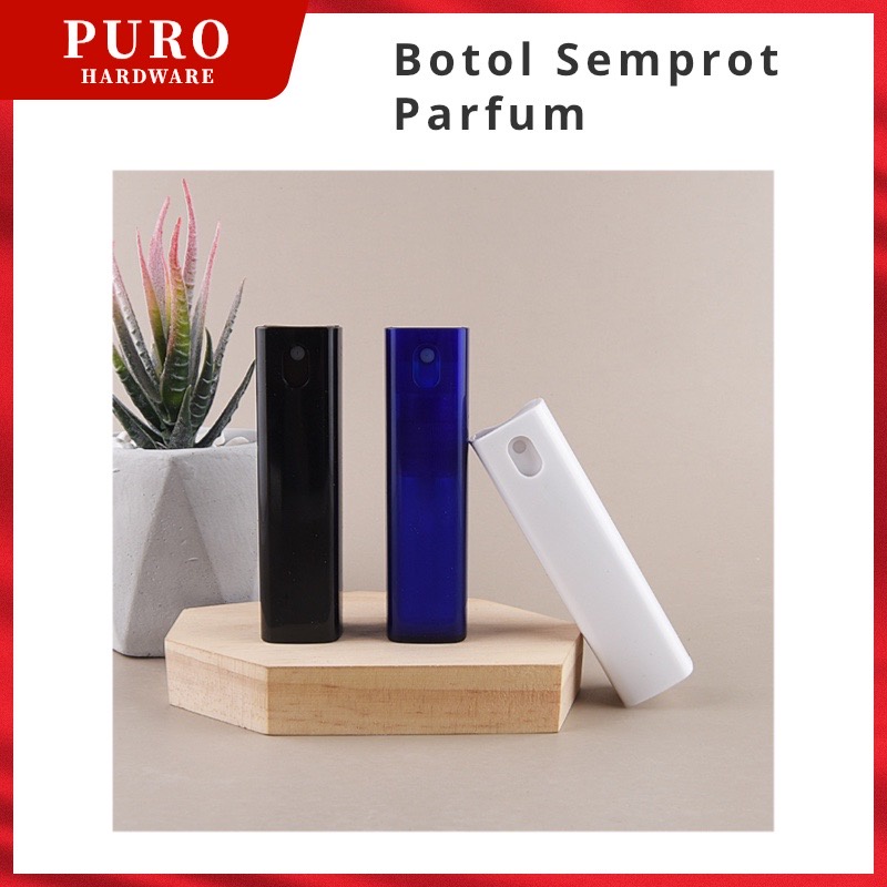 Botol Semprot Parfum Portabel Bentuk Tabung Persegi Ukuran 10ml