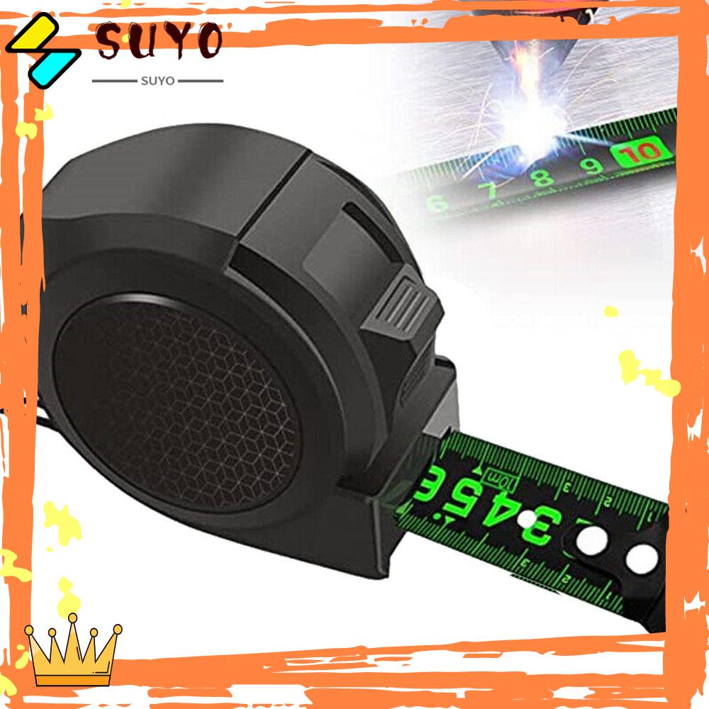 Suyo Tape Measure High Precision Fluorescence Tahan Aus Tahan Jatuh Measuring Steel Tape