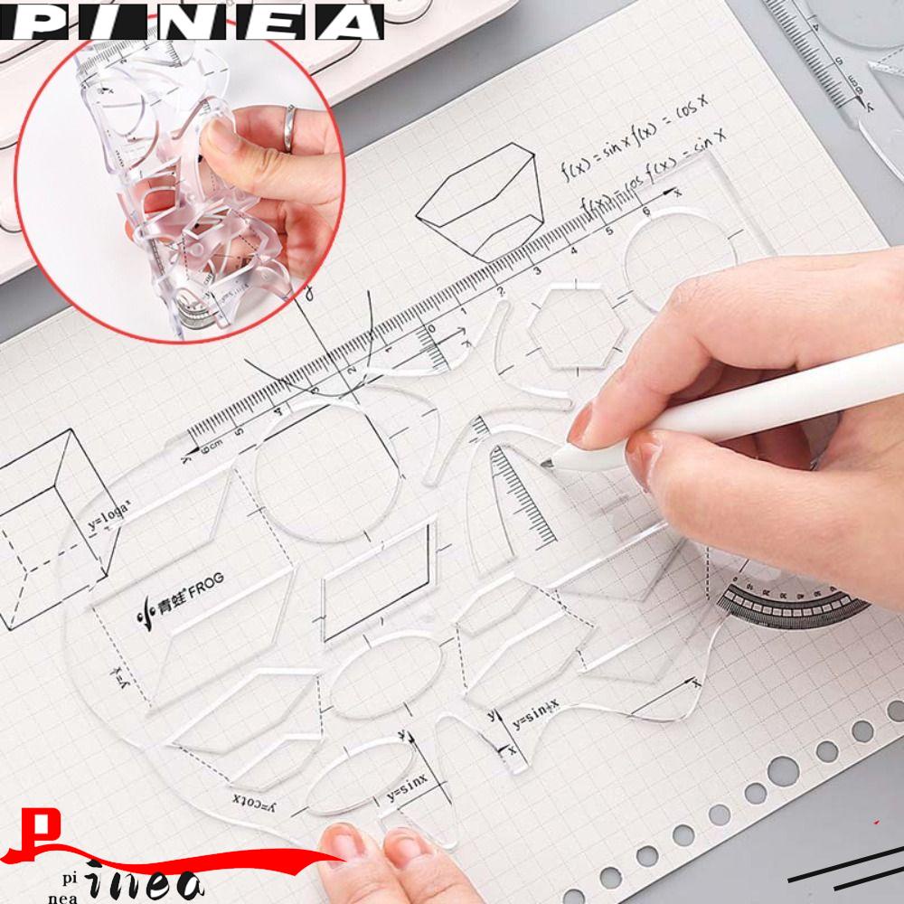 Penggaris Nanas Perlengkapan Kantor Sekolah Baru Siswa Gambar Geometris Kreatif Alat Tulis Berbentuk Gajah Penguasa Fungsi Matematika