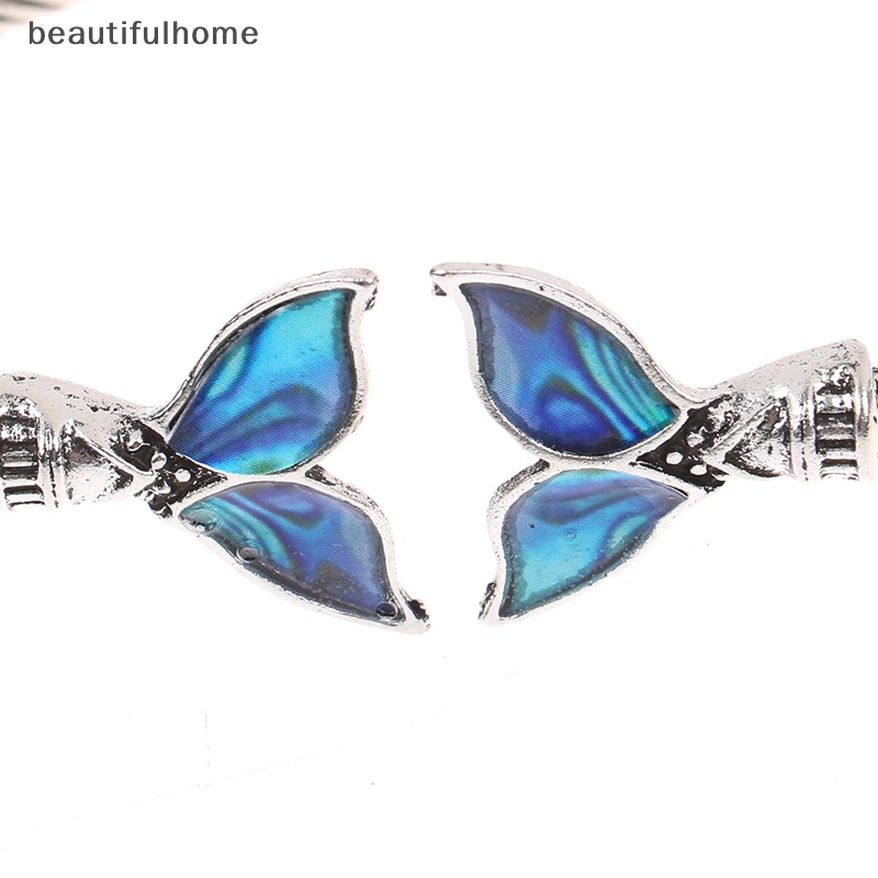 {beautifulhome} Gelang Bangle Vintage Abalone Shell Mermaid Tail Untuk Wanita Gelang Couple.