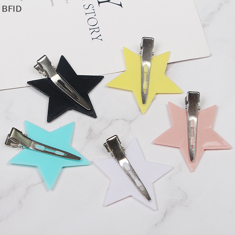 [BFID] Jepit Rambut Bintang Manis Keren Pesona Sederhana Baru Metal Bobby Pin Y2k Alligator Clip [ID]