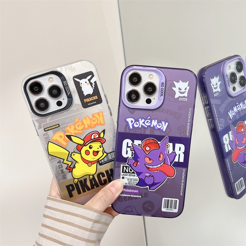 IPHONE Untuk Iphone14 13 12 11 Pro Max Anime Jepang Casing Handphone Anime Electroplating Casing Pelindung