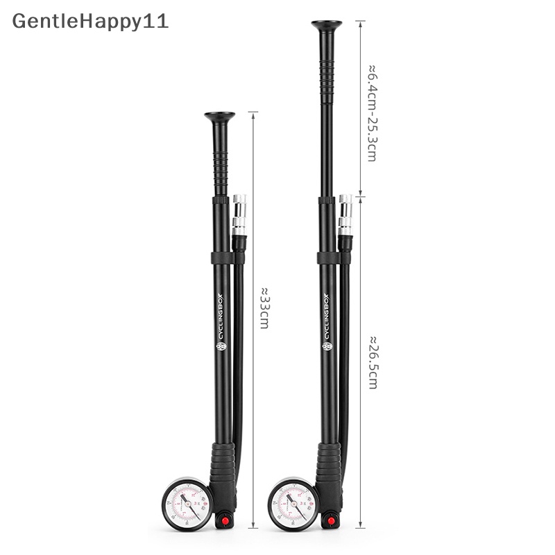 Gentlehappy Pompa Angin Sepeda 300psi Portabel Tekanan Tinggi Dengan Gauge Untuk Garpu &amp; Shock Absorber id