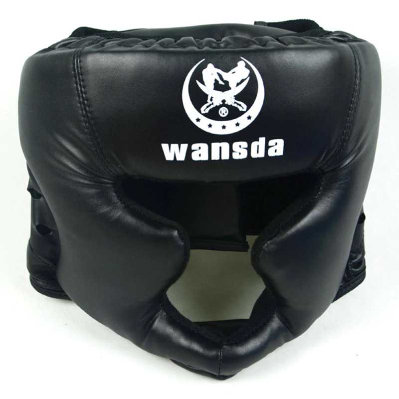 Wansda Helm Pelindung Kepala Tinju Boxing MMA Head Protector Helmet Sanda - WSD-2005