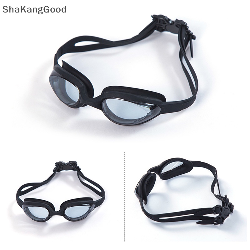 Kacamata Renang HD Anti Air Dan Anti Kabut Selip Unisex Bingkai Besar Silikon One-Piece Swimming Goggles SKK