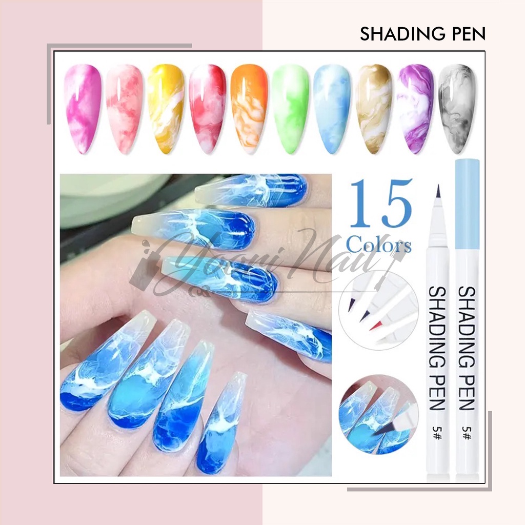 Shading pen blooming gel pen shading effect drawing nail pen