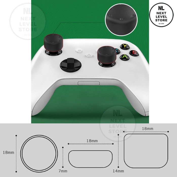 IINE Xbox Analog Caps Controller Series X L438 L437 Thumb Cover Grip