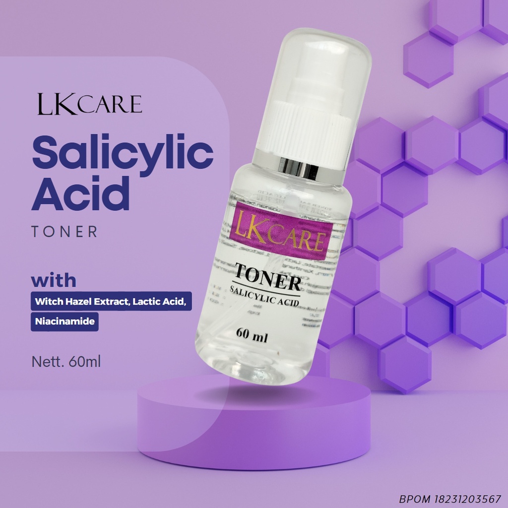 Paket Acne Skincare Salicylic Acid LKCare Set 4 Item Foam Toner Day Cream Night Cream Ampuh Mengatasi Kulit Berjerawat