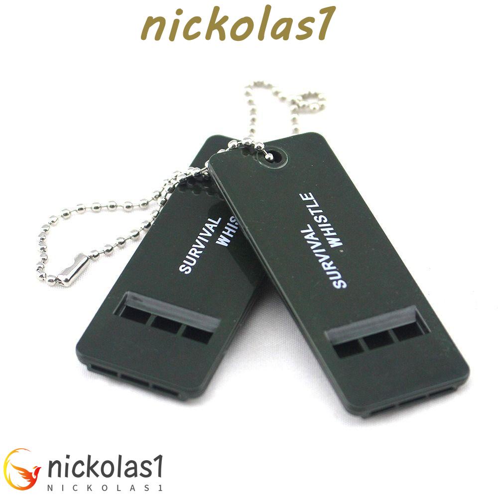 NICKOLAS1 Peluit Darurat Outdoor Tools Camping Rescue Whistle Keychain Darurat Alat Outdoor Survival Whistle