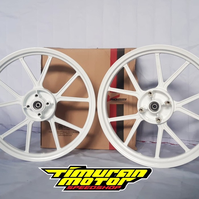 READY VELG V ROSSI NOZ GP WHEEL JUPITER MX NEW 160 185 PUTIH ORIGINAL