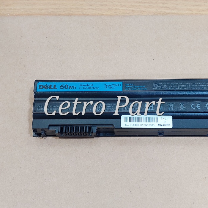 Baterai Laptop Dell Latitude E5420 E5430 E5520 E6420 E6520 E6530 Series -NEW