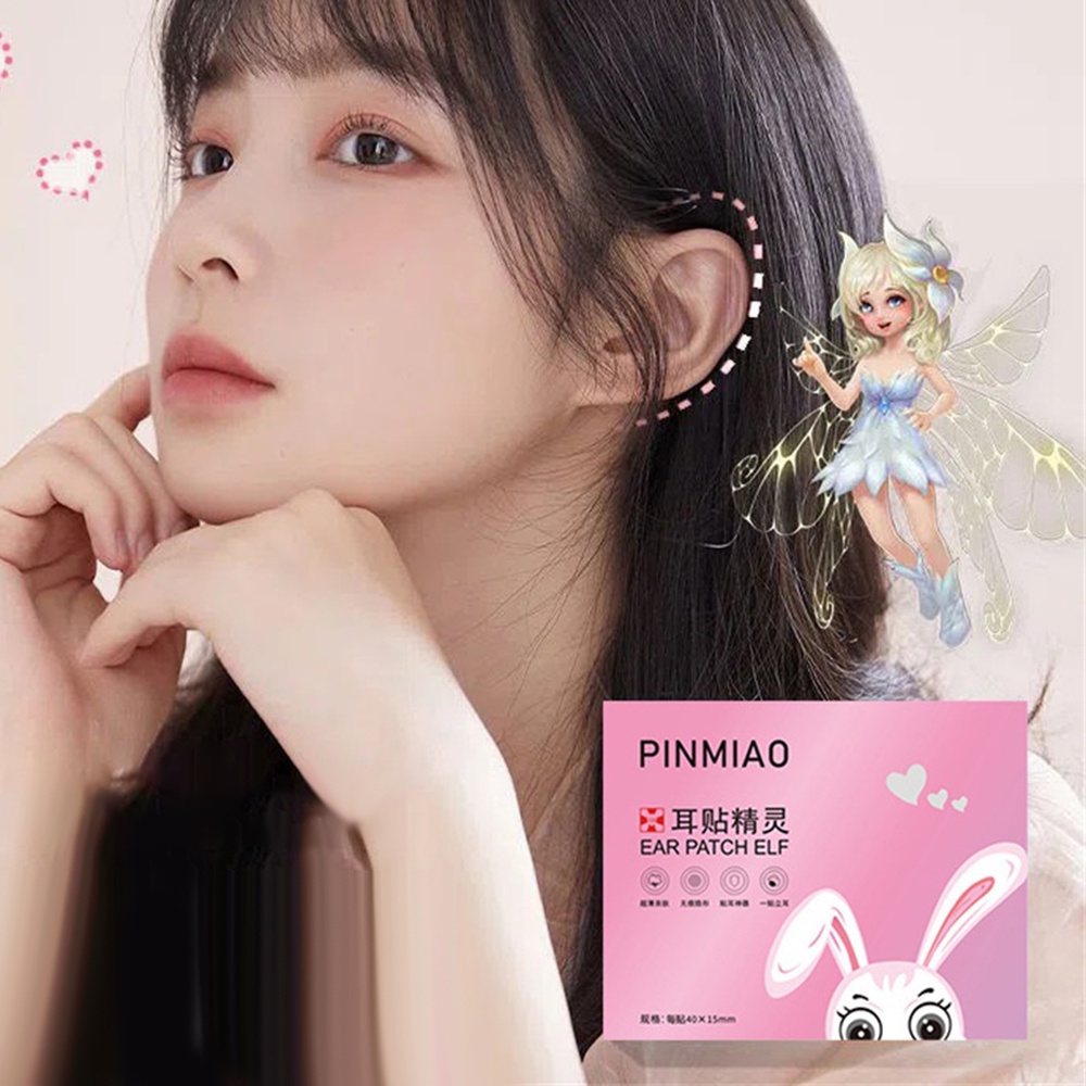 30pcs Elf Ear Sticker Reusable Tahan Air Silikon Invisible Ears Support Patch Untuk Telinga Besar Stiker