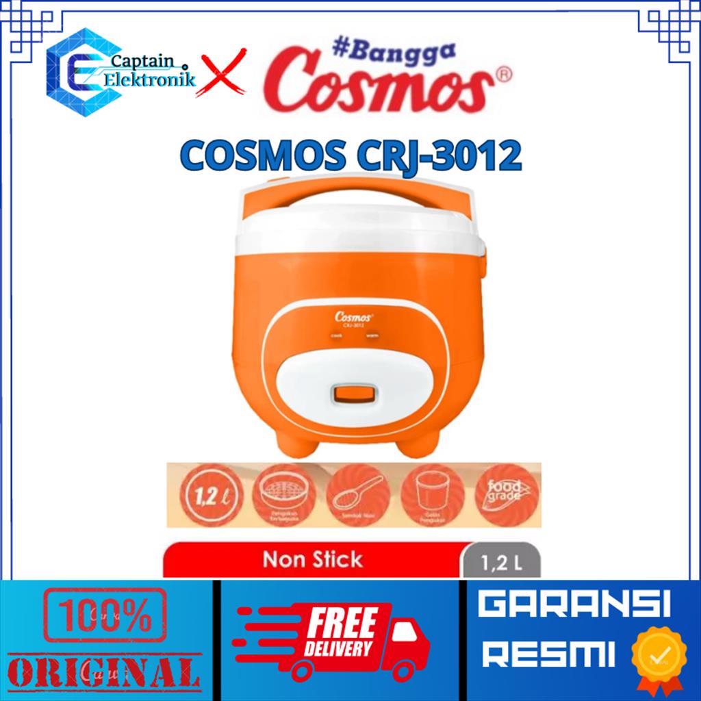 Cosmos Rice Cooker Penanak nasi mini CRJ3012 CRJ-3012 CRJ 3012