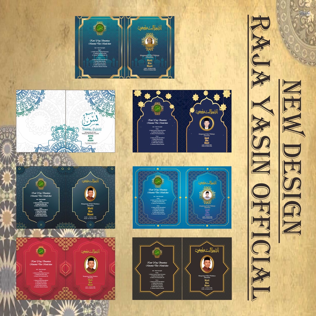 Cetak Buku Yasin Dan Tahlil Fadilah Custom Foto 128 Halaman 40 Harian Tahlilan Murah TJWALET