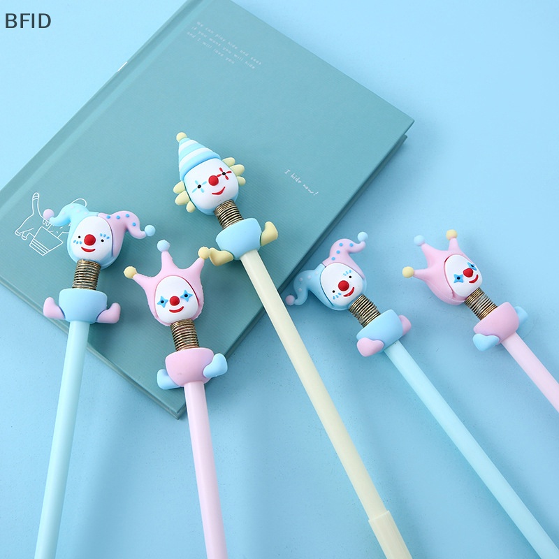 [BFID] Badut Lucu Gel Pen Ballpoint Novelty Goyang Boneka Mainan Warna Hitam Tinta Pulpen Wrig Lucu Alat Tulis Anak Hadiah Sekolah [ID]