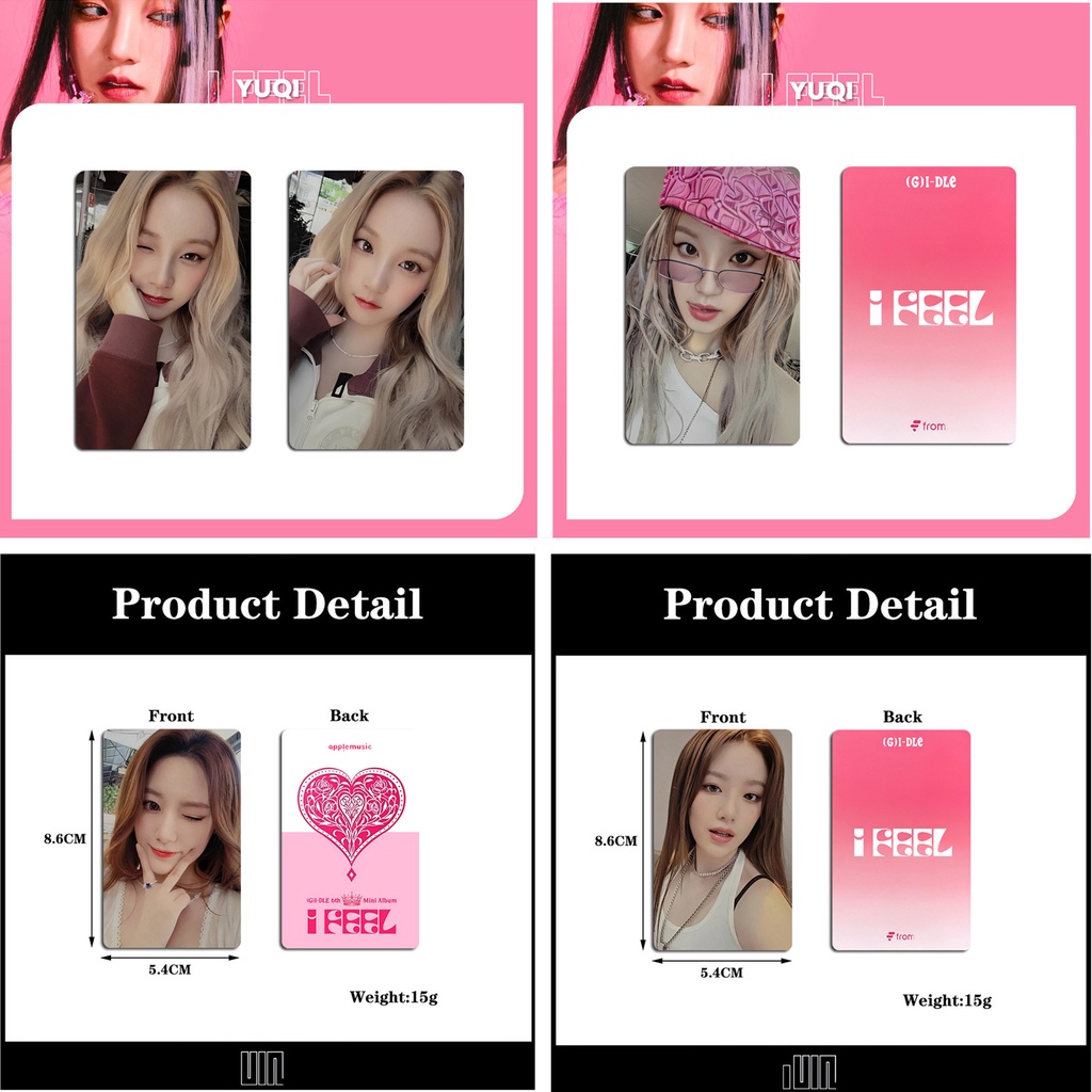 5pcs /set (G)I-DLE Album I FEEL Photocards Lomo Cards GIDLE AM Fansign Koleksi Khusus Kpop Postcards