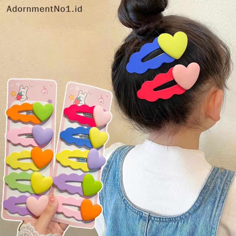 [AdornmentNo1] 1set jepit rambut lucu warna warni Set wanita perempuan BB jepitan rambut pin jepit aksesoris anak Hairgrips hiasan kepala Hair Clips