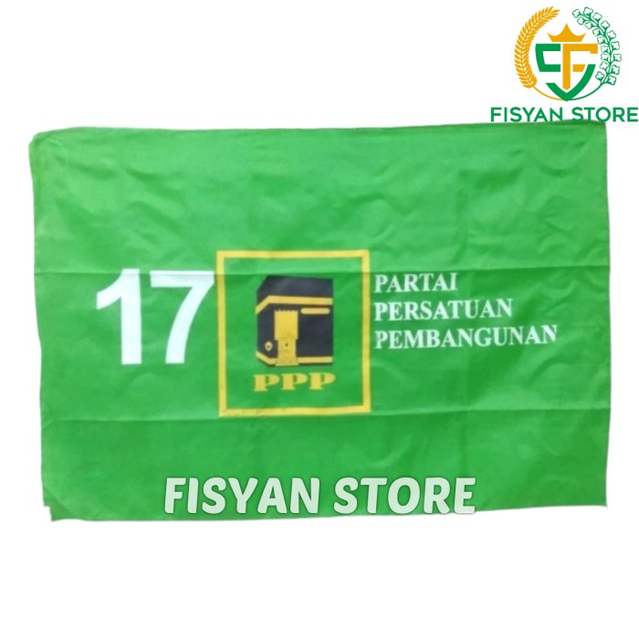 Bendera Partai Persatuan Pembangunan | Bendera PPP 60 x 90 CM (100 PCS)