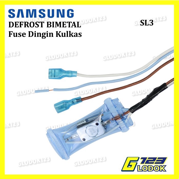 Defrost Bimetal Fuse Dalam Pius Dingin Kulkas SAMSUNG 3 Kabel ORIGINAL