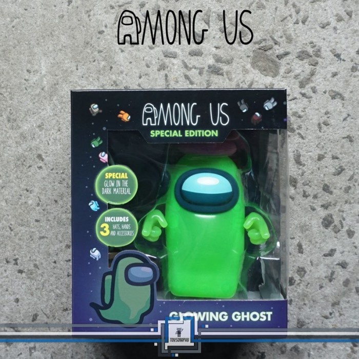 Among Us Action Figure Glowing Ghost Special Edition Mainan Toikido