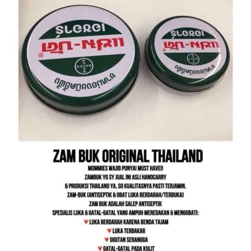 ZAMBUK 100% ORIGINAL ZAMBUK THAILAND BANGKOK 8gr 18 gr 36 gr