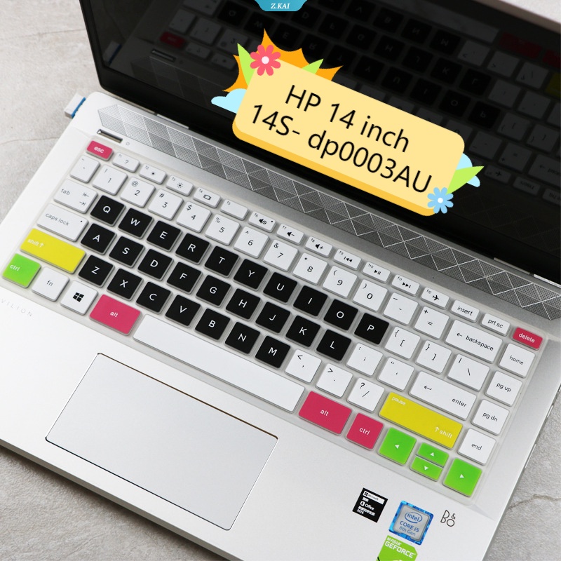 Casing Keyboard HP Laptop 14inch TPU Silikon Cover Anti Air Untuk 14-ce307 14-bs 14s-cf 14s-dk0xxx 14q-cs001tx I5-8250U Pelindung Kulit Keyboard Komputer Film [ZK].