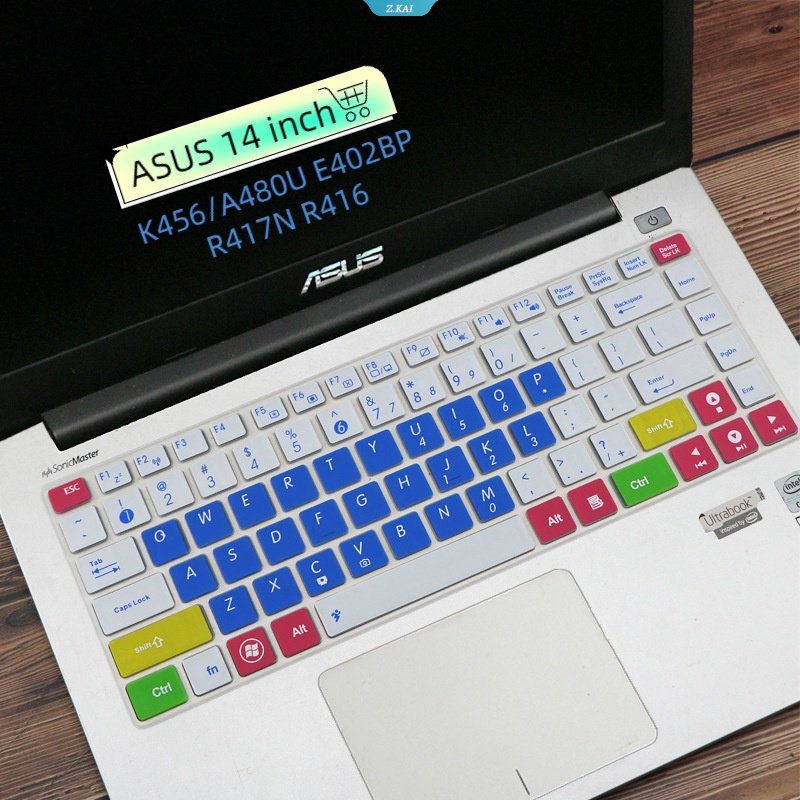 Laptop ASUS 14inch Untuk Model ASUS 14inch K456/A480U E402BP R417N R416 Aksesori Keyboard Komputer Cakupan Penuh Tahan Air Case Pelindung Keyboard Komputer Film [ZK].