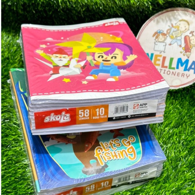 

Buku Tulis 58 Lembar SKOLAH BY SIDU ( isi 10 buku )