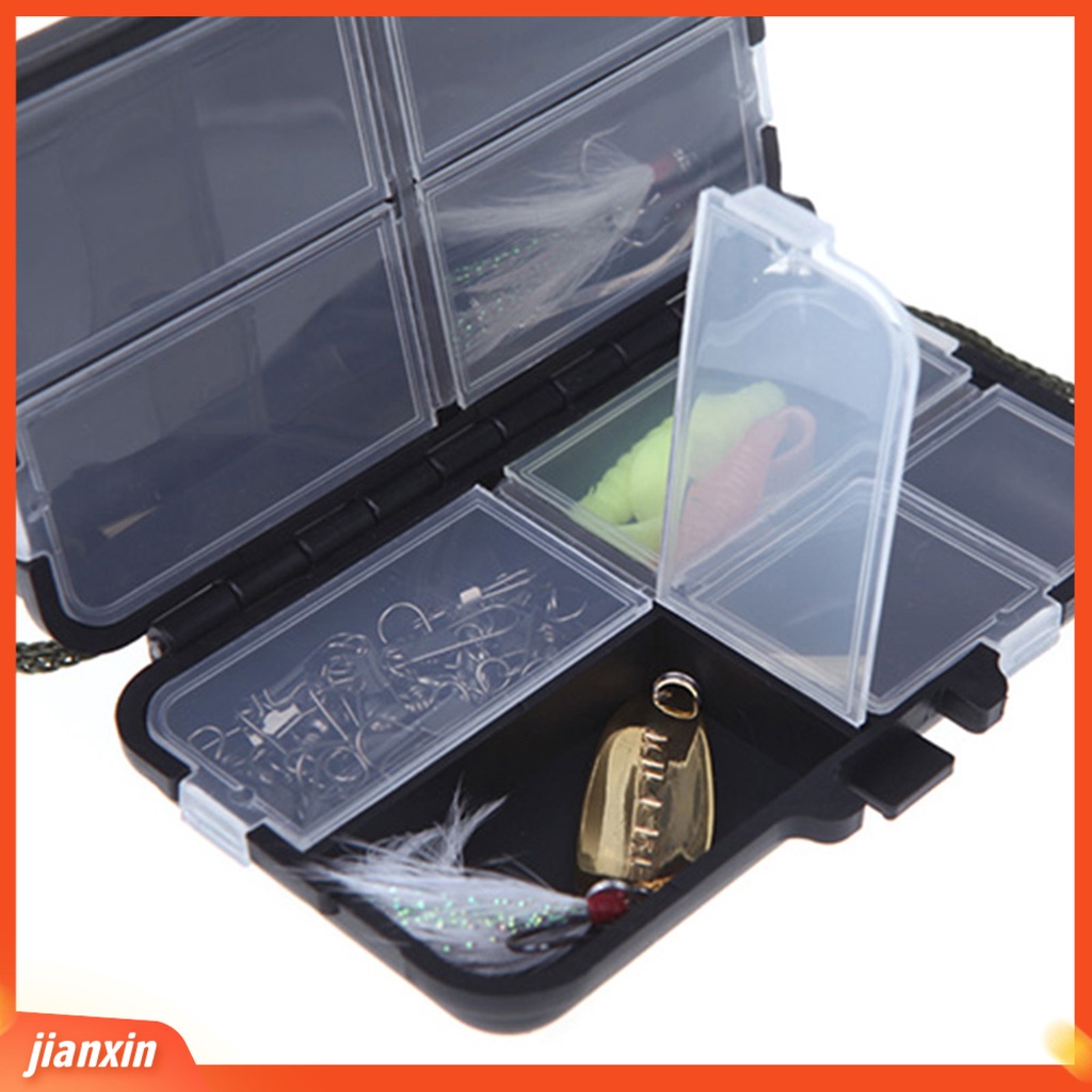 (In Stock) 9kompartemen Umpan Pancing Sendok Kait Umpan Tackle Case Kotak Plastik