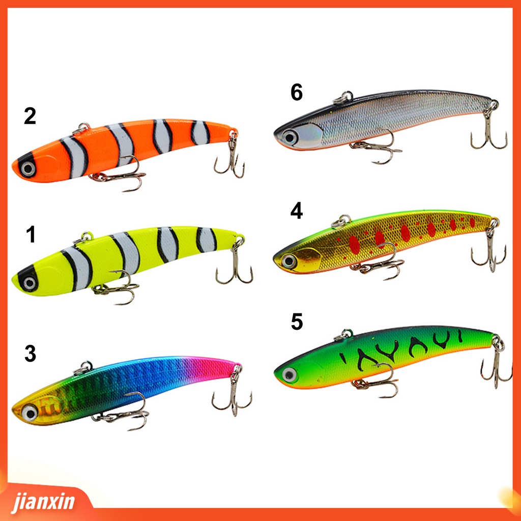 (In Stock) 7.9cm /14g ABS Ikan Kecil Umpan Keras Buatan Trembling Lure Dengan Kait Treble Perlengkapan Memancing