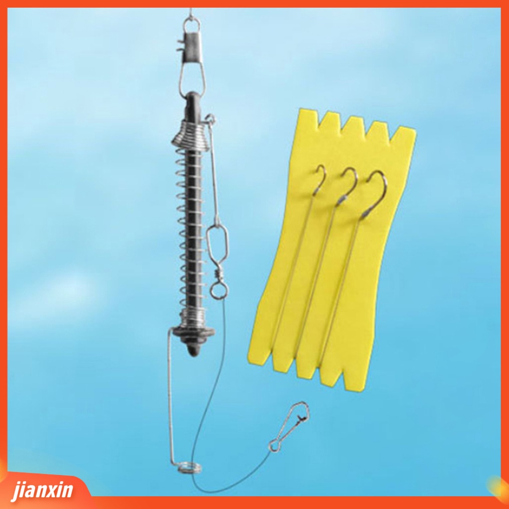 (In Stock) Otomatis Memancing Kait Elastisitas Tinggi Kecepatan Penuh Stainless Steel Musim Semi Fishhook Luar Memancing Umpan Menangkap Kait Alat Pancing