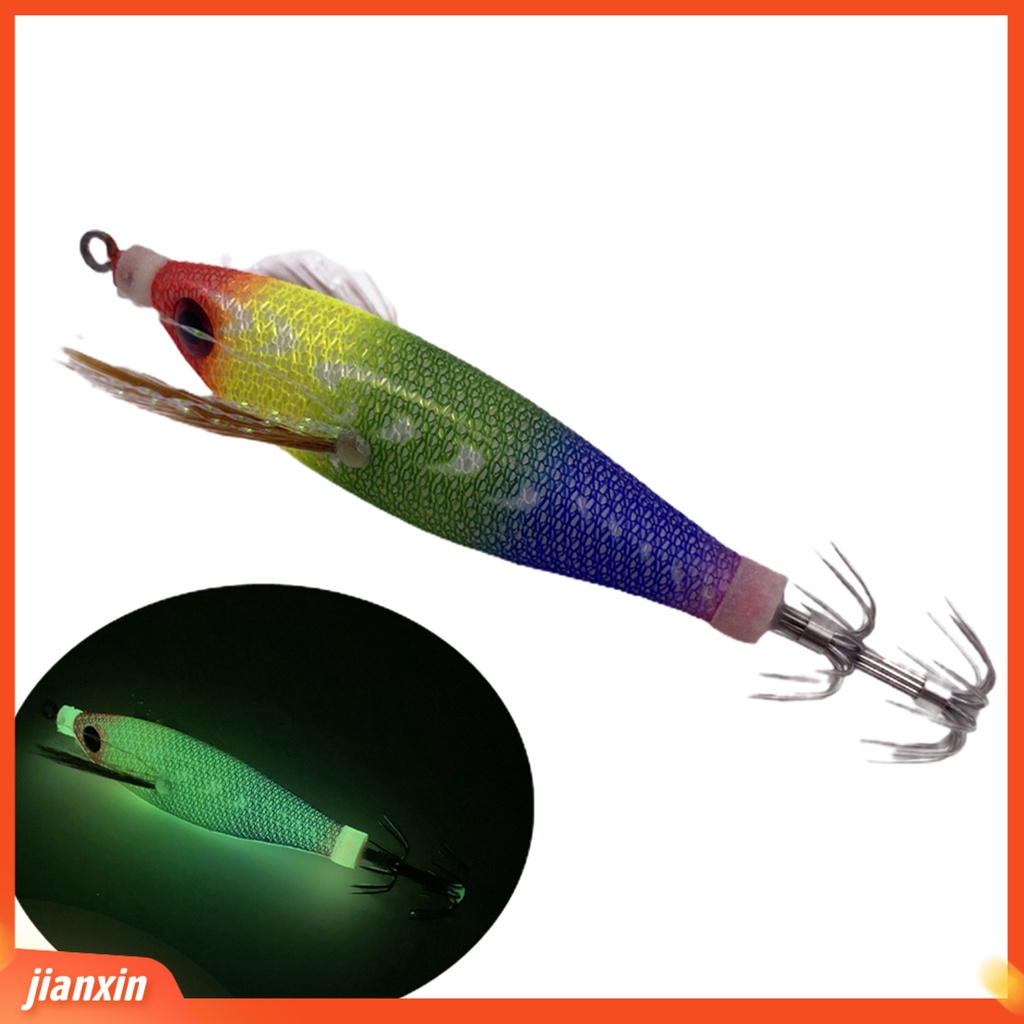 (In Stock) 8cm /6g Umpan Udang Bercahaya Cumi Tajam Kait Simulasi 3D Fisheye Jigging Memancing Luar Laut Memancing Buatan Keras Lure Umpan Fishing Tackle